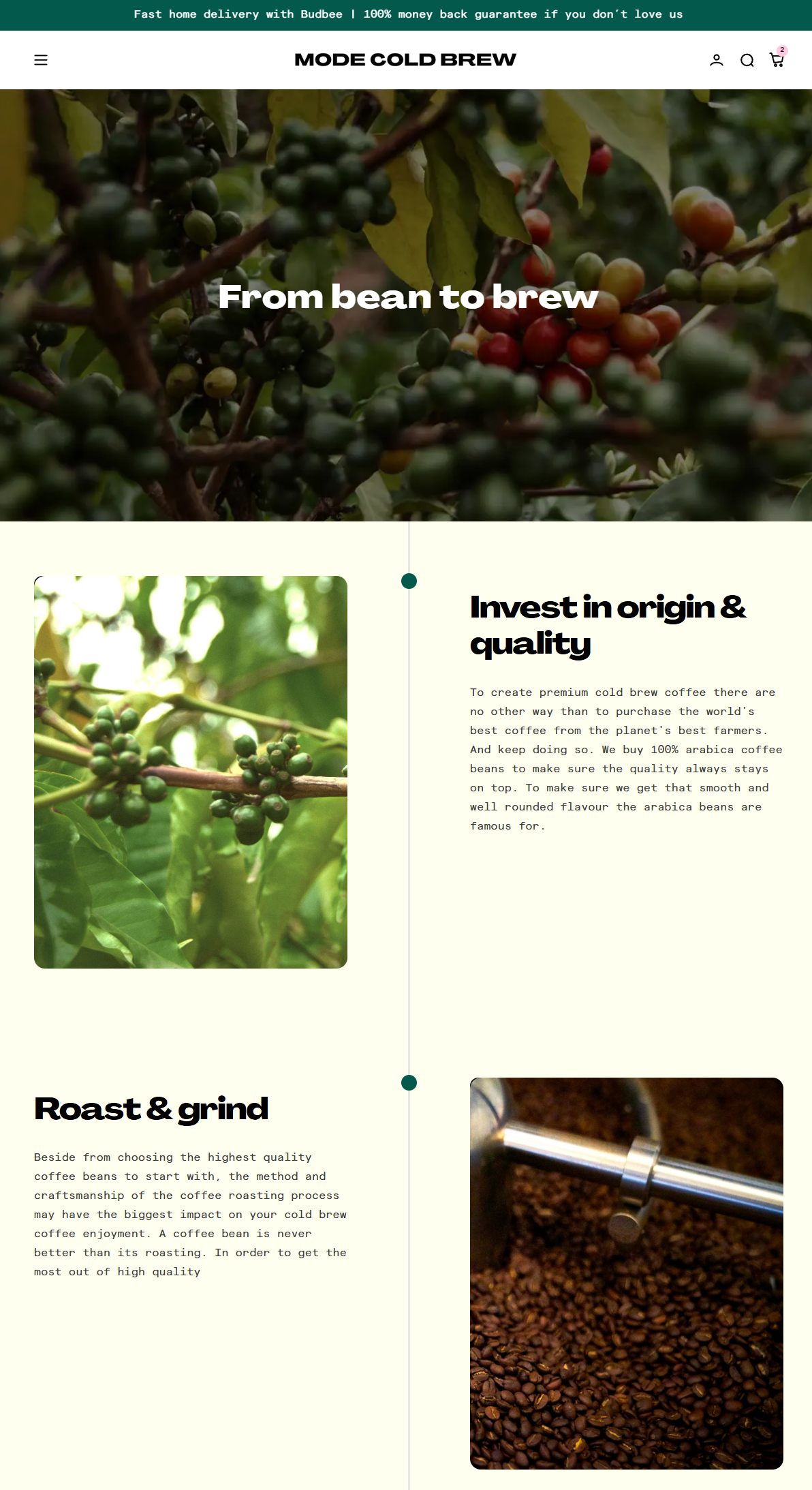 Mode Cold Brew Screen