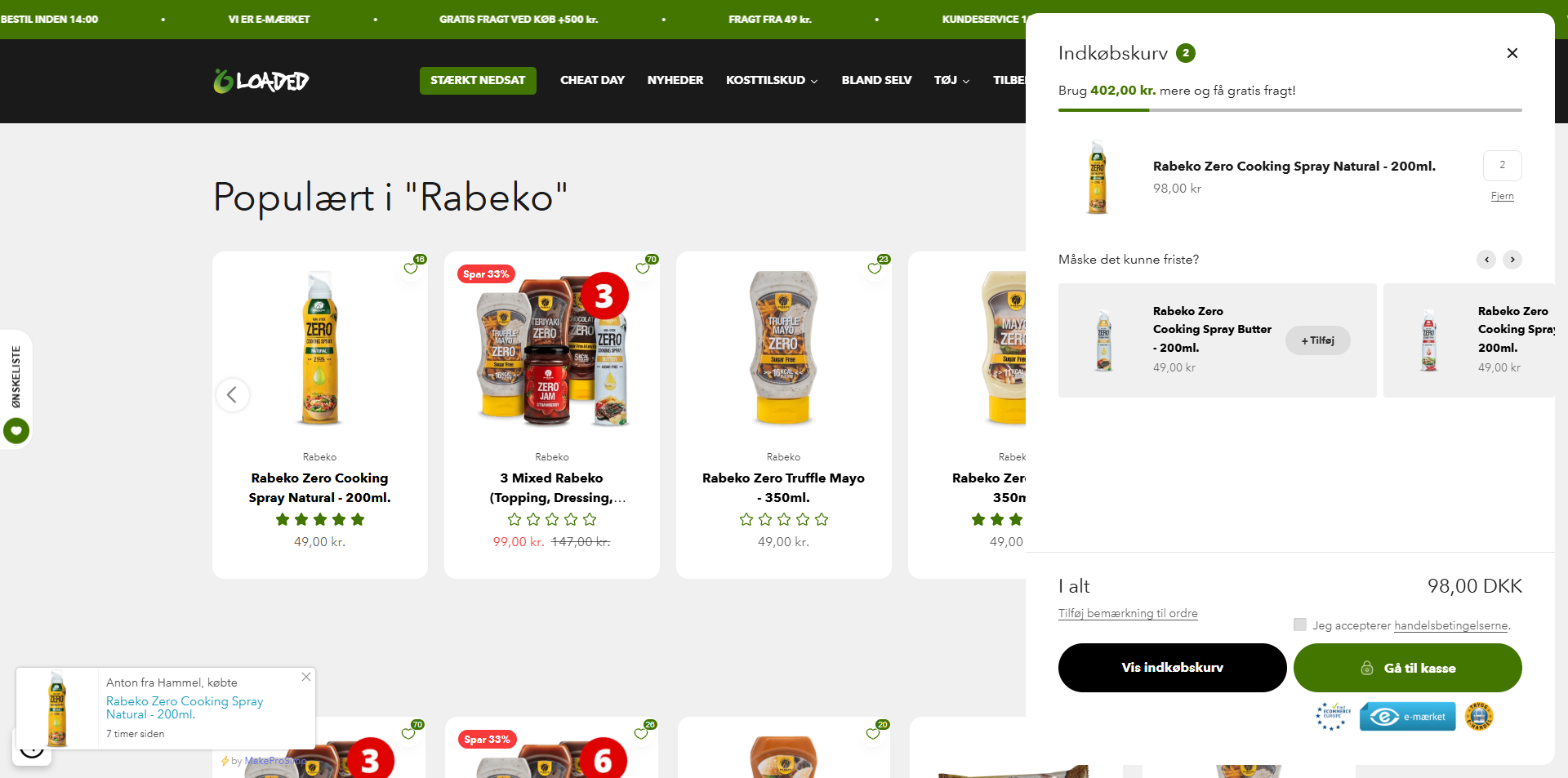 LoadedShop (Denmark) Screen