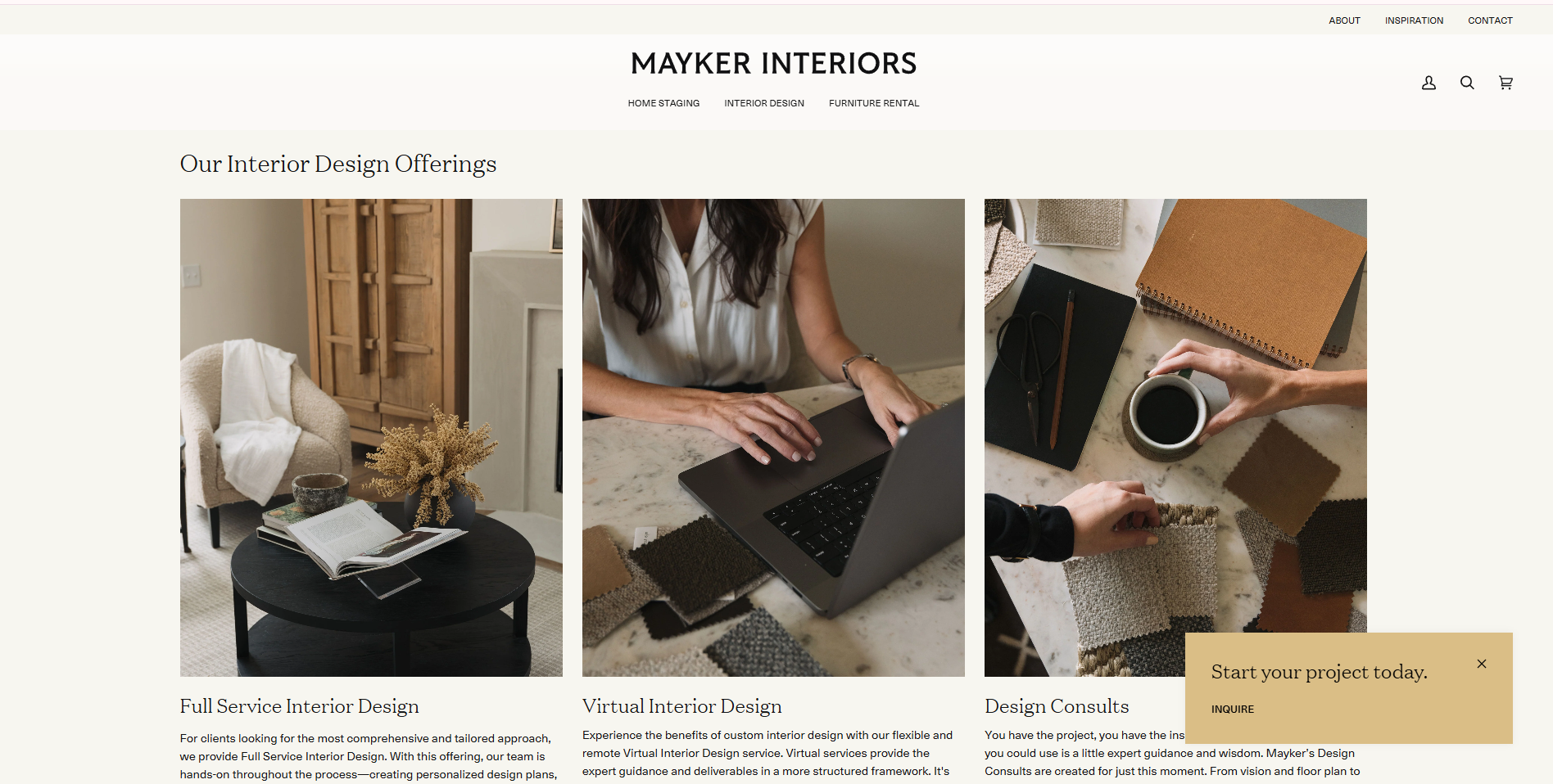 Mayker Interiors Screen