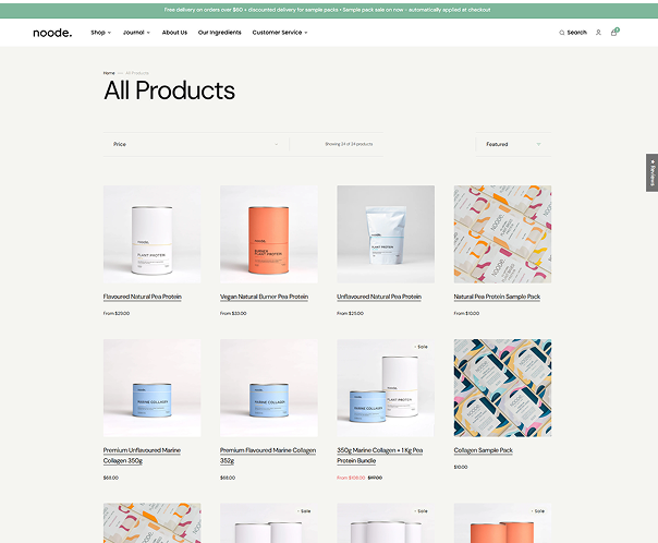 Clean and Wellness-Focused Design